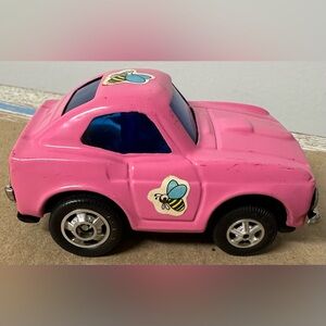 MARX Pink Pullback/Wind Up Car, wheels and pullback works.         Made in Japan